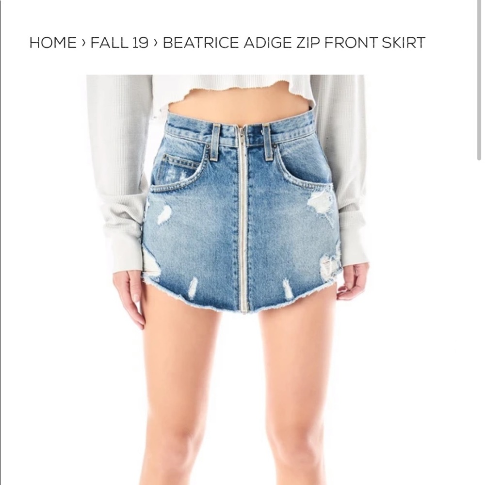 Carmar Beatrice Adige denim mini skirt